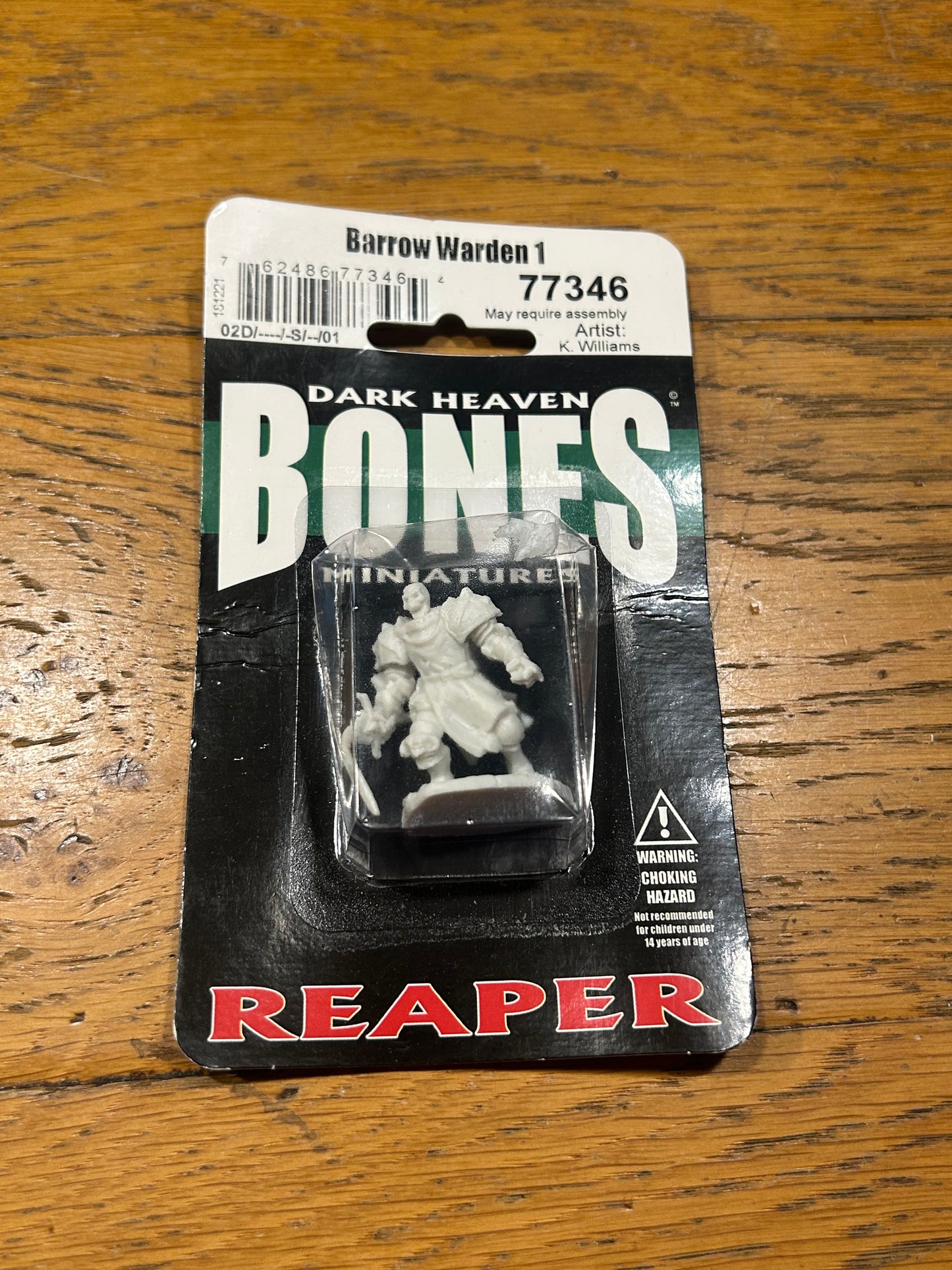 Barrow Warden 1 - Reaper Bones Model 77347 Plastic Miniature New and Unopened