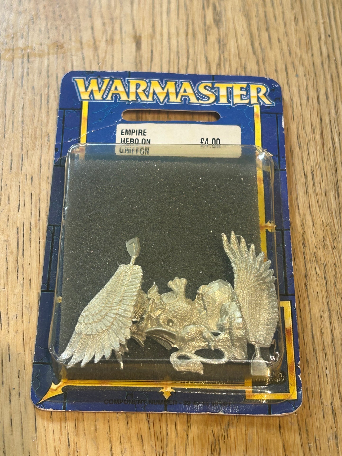Metal Empire Hero on Griffon Sigmar sealed Blister - OOP - Warmaster Warhammer
