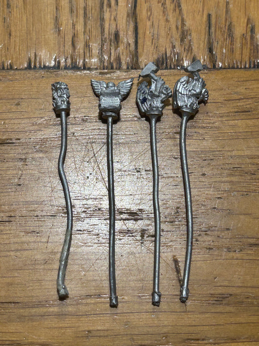 Empire war alter banner poles x4 Warhammer Fantasy