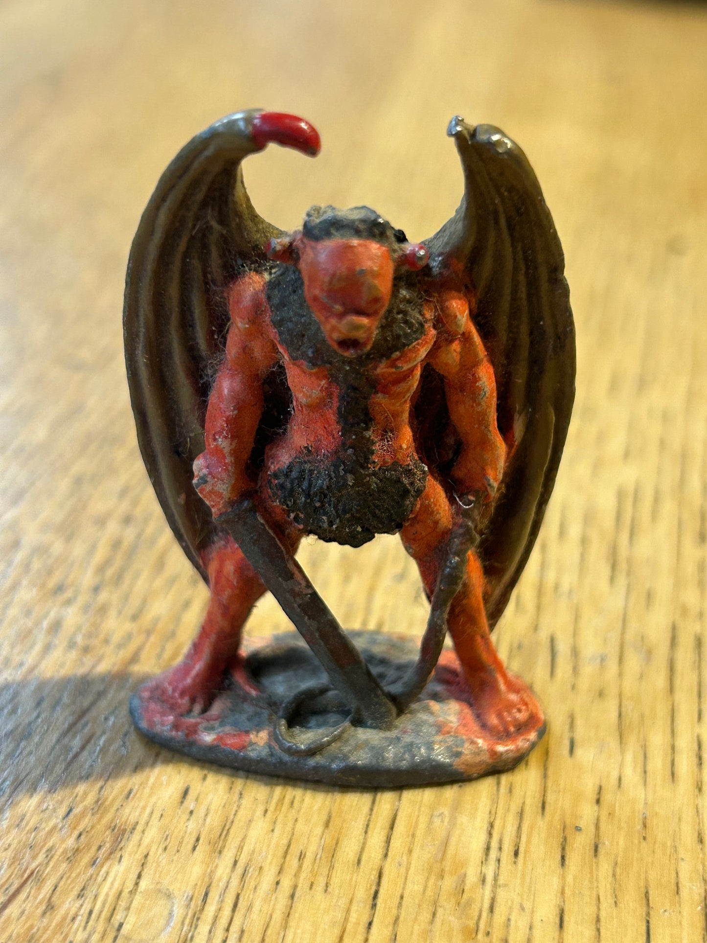C31 Winged Demon OOP metal Citadel mid 1980s RARE metal model missing wing claw
