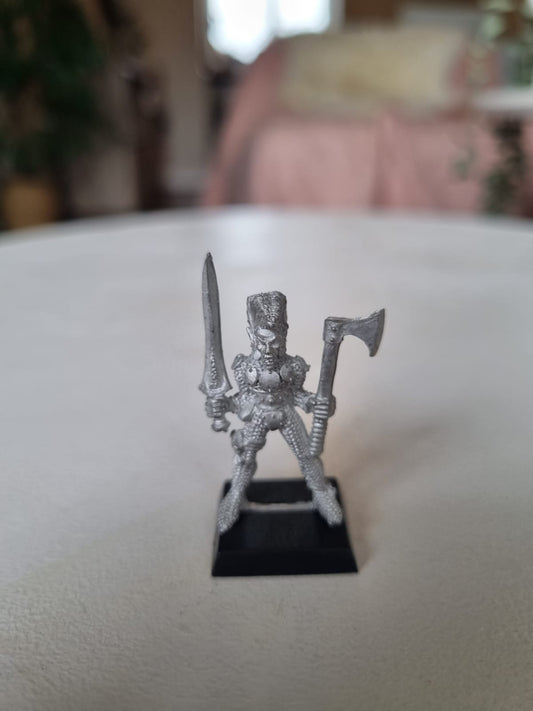 Warhammer Fantasy old world wood elf  wardancer with sword and axe  Yaloor