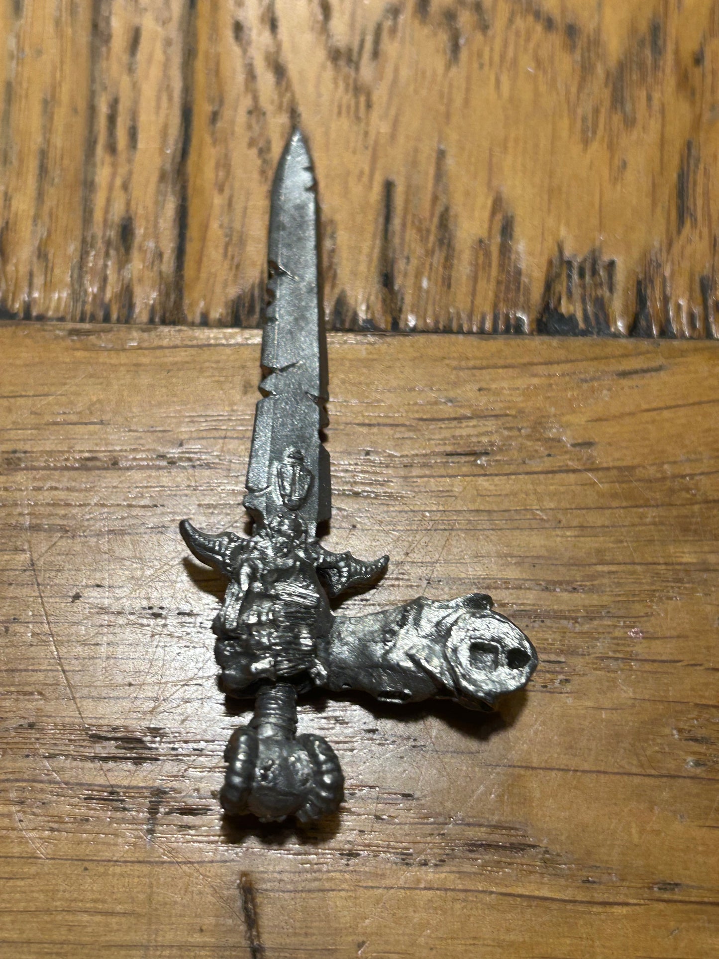 Great unclean one sword hand (6th Edition) (Warhammer) Metal OOP (has a hole from pinning)