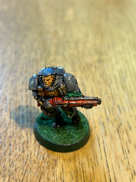 Warhammer 40k Space Marine Metal Scout With Shotgun