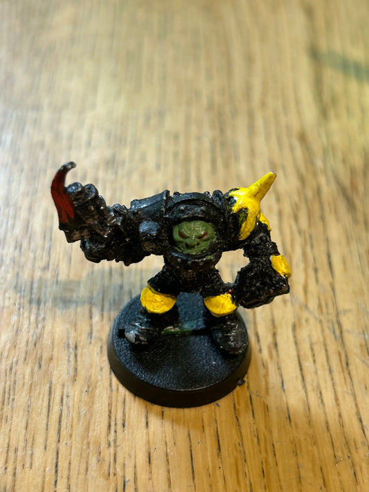 Warhammer 40k rogue trader ork nob in power armour/mega armour